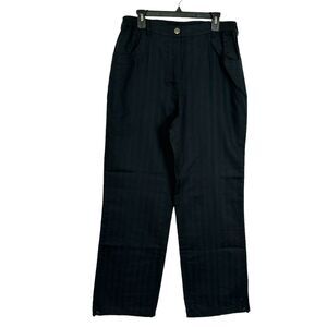 Soft Surroundings Black Linen Cotton Blend Pants Women’s Tall XL